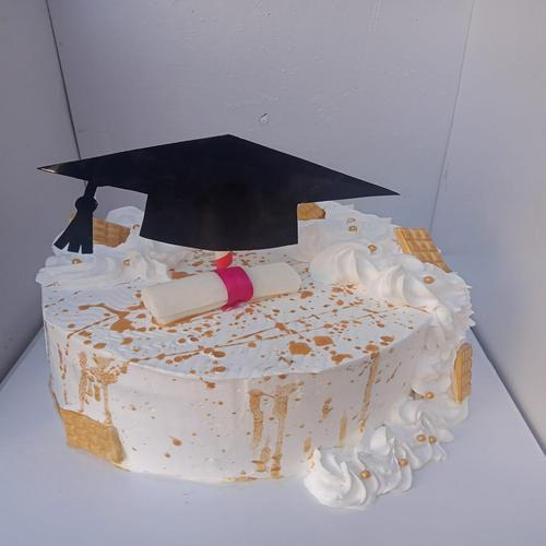 banana chocolate cake with graduation topper - Product image