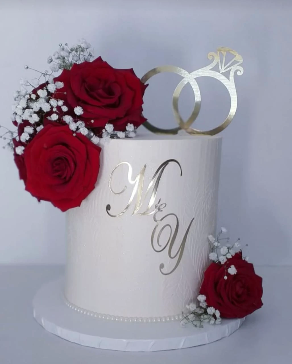 One-Tier Wild Berry Fantasy Wedding Cake - Product image