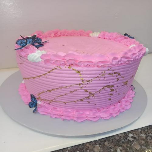 red velvet cake with a touch of gold splash - Product image