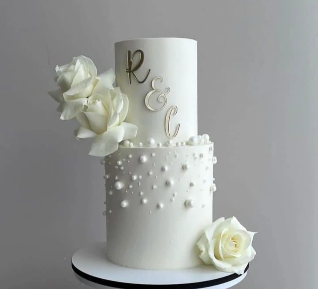 Two-Tier Chocolate Orange Wedding Cake - Product image
